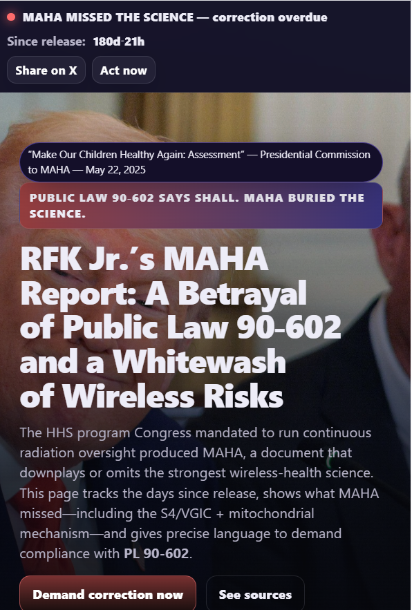 👉 MAHA — Correct the Record & Enforce PL 90‑602