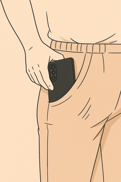 Pocket carry with correct case orientation