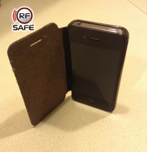 RF Safe radiation shielded flip cases for iPhone 4, 4s, 5, 5c, 5s