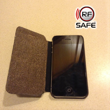 RF Safe radiation shielded flip cases for iPhone 4, 4s, 5, 5c, 5s