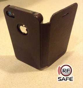 RF Safe radiation shielded flip cases for iPhone 4, 4s, 5, 5c, 5s