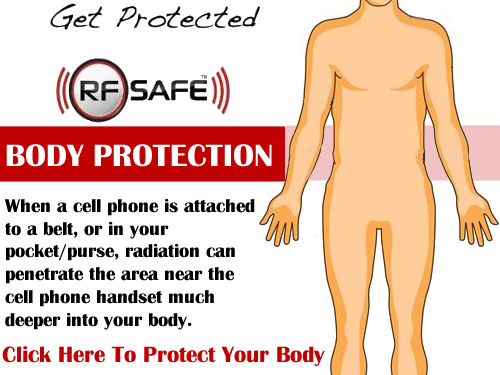shield your body from cell phone radiation