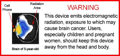 Berkeley CA Cell Phone Radiation Warning Label