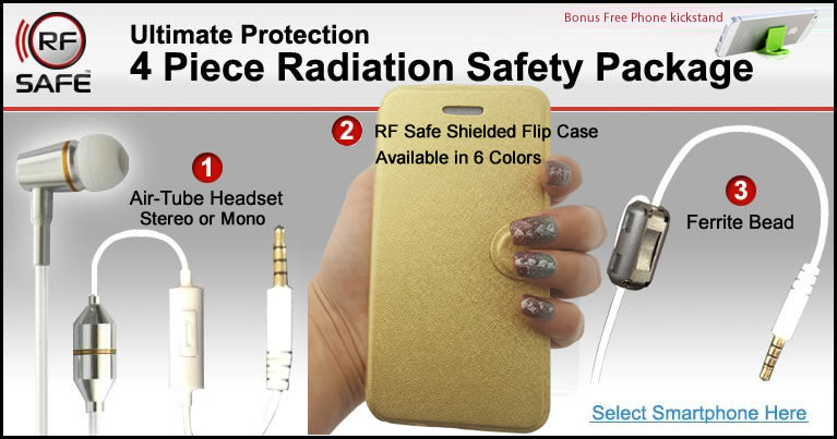 4 piece rf safe radiation safety package