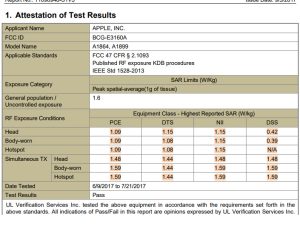 iPhone-8-Plus-SAR-Level-Model-A1864-FCCID-BCG-E3160A