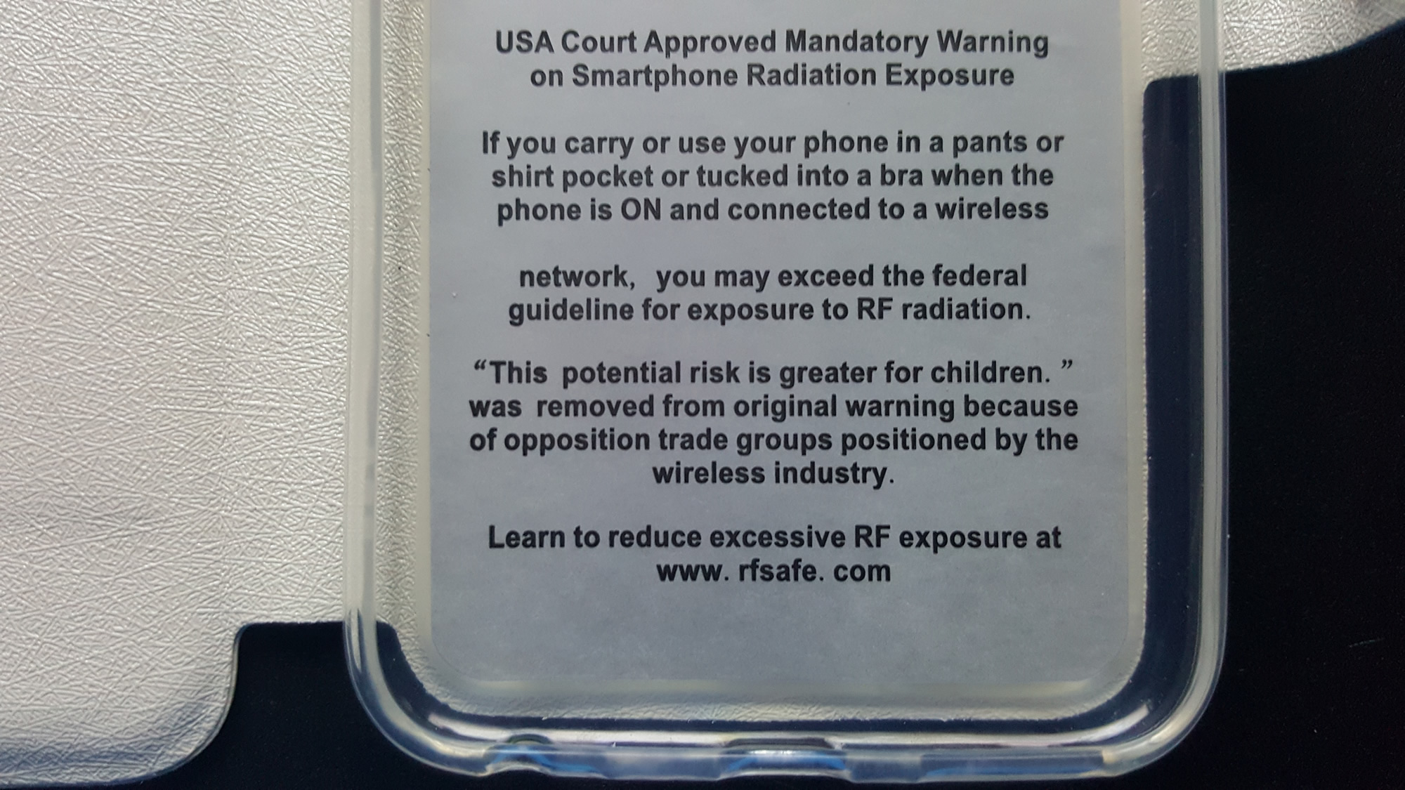 Berkeley Cell Phone Radiation Warning