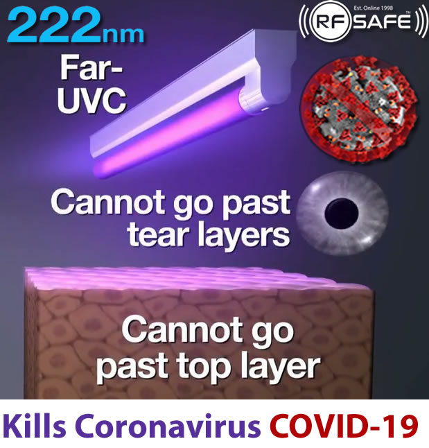 Far Uvc Light Manufacturers 207 222 Nm Far Uvc Light Bulbs And 219nm Far Uvc Leds Rf Safe Emr Emf Safety Rf Mw Uva Uvb Uvc And Far Uvc