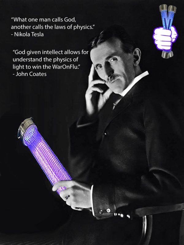 john-coates-quote-far-uvc-light-Nikola-Tesla-far-uvc-222nm-Light-beam-shield-highlander-em-shield-war-on-flu-excimer-krcl-lamps-high-frequency-virus-shield