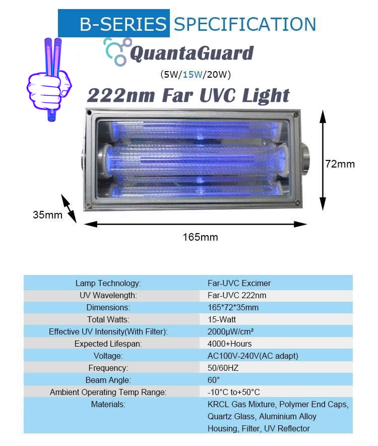 new-AP-UVGI-222-nm-far-uv-light-Manufacturer-Specification-15w-excimer-far-uvc-lamp-15-watt-24v-DC-power-supply-band-pass-filter-and-housing
