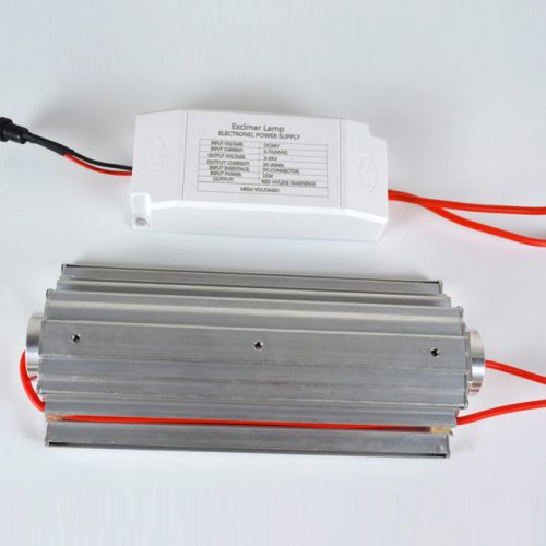 Open Source QuantaModule 15-Watt Far UV Light Excimer Lamp Module DC 24V Far-UVC Light Kit with 222nm Bandpass Flitter and Housing
